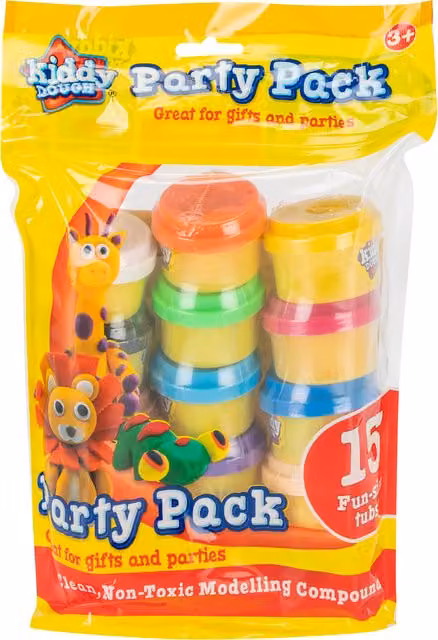 Kiddy Dough Party Pack Multicolour Creative Modelling Clay 15 g