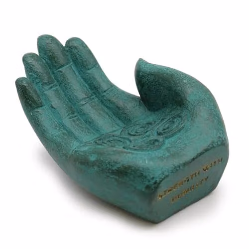 KDMD Strength Hand Incense Burner Holder in Green
