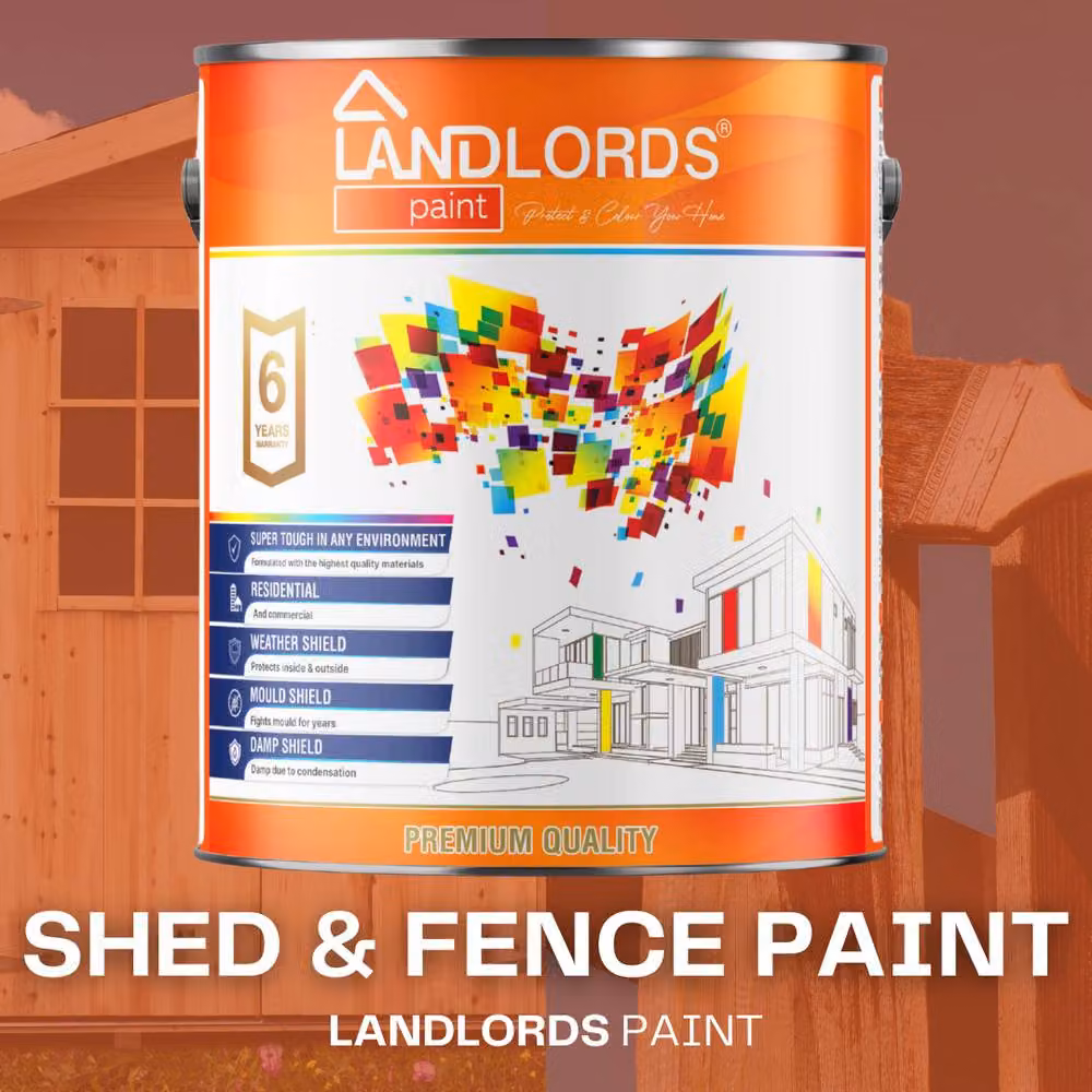 Landlords Paint Ocean Blue Weatherproof Quick Drying Water Based Shed and Fence Paint, 20 l – 2