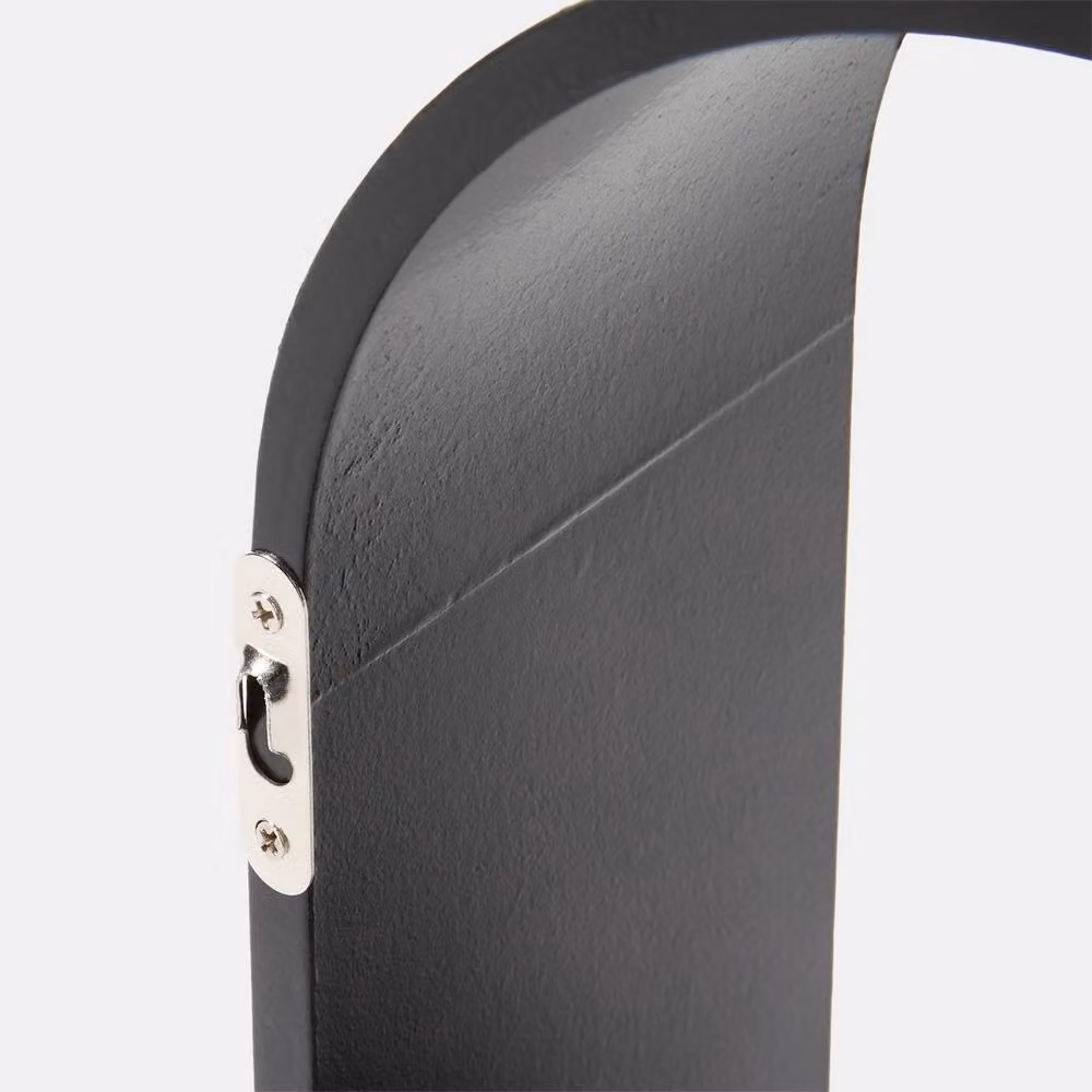 OHS 2 Pack Arched Floating Wall Mounted Display Shelves in Black – 4