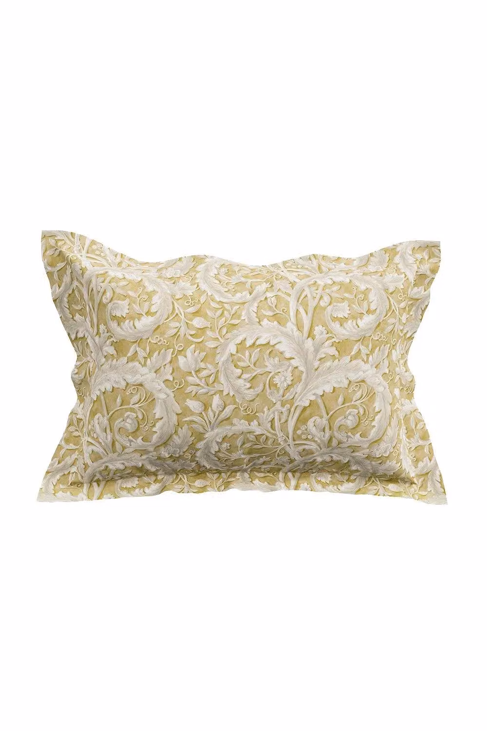 Sanderson Tila Lime Gold Cotton Percale Duvet Cover and Pillowcase Set, W: 180 cm, H: 200 cm – 2