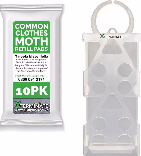 Xterminate Hanging Moth Traps in White and Transparent