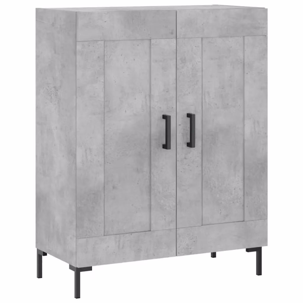 Berkfield Home Sideboard in Concrete Grey, W/D/H: 69.5 x 34 x 90 cm – 2