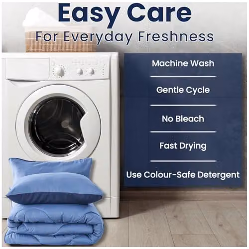 Gaveno Cavailia King Size Coverless Microfibre Duvet in Blue, 10.5 Tog, W: 230 cm x L: 220 cm – 5