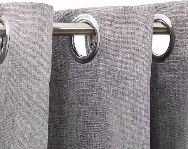 Berkfield Home Grey Linen-Look Blackout Curtains with Eyelets, 2 Pack, W: 140 cm, H: 225 cm – 1