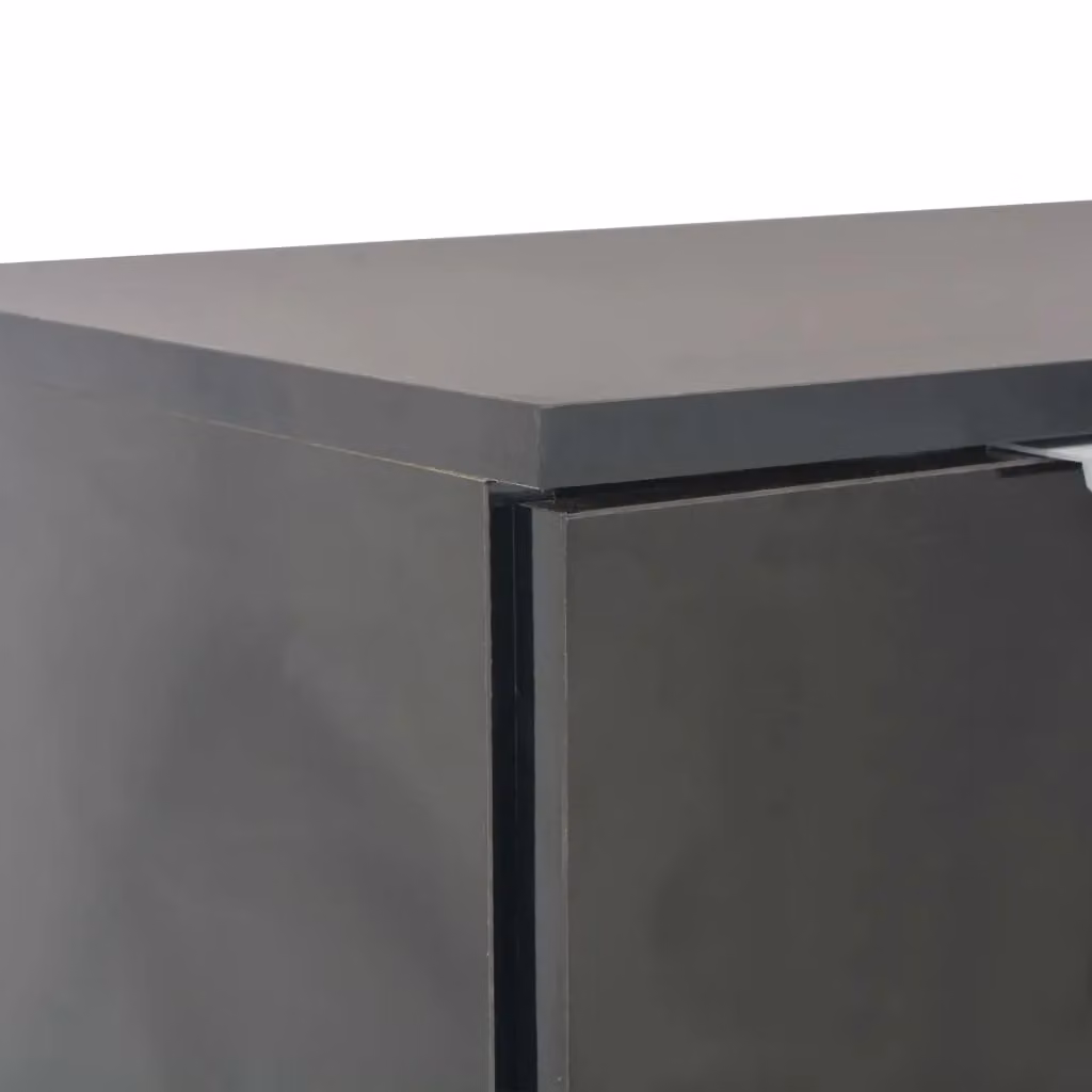 Berkfield Home Modern High Gloss Black Sideboard W/D/H: 107 x 35 x 76 cm – 3