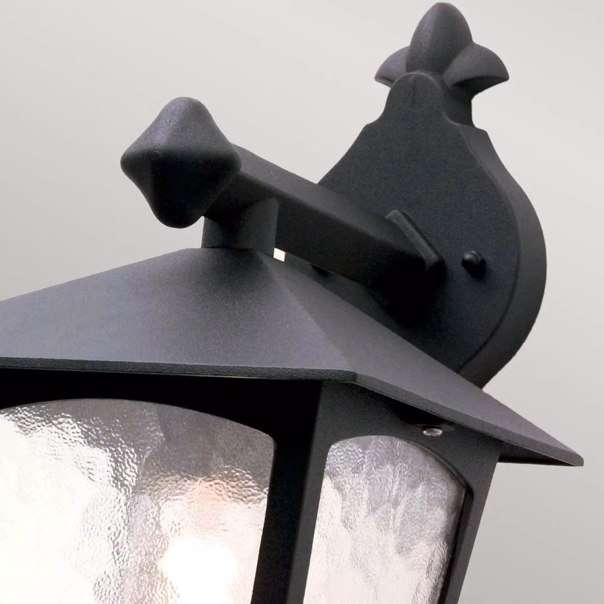 Netlighting York Black Outdoor Wall Lantern Light with IP43 Rating and E27 Socket – 2