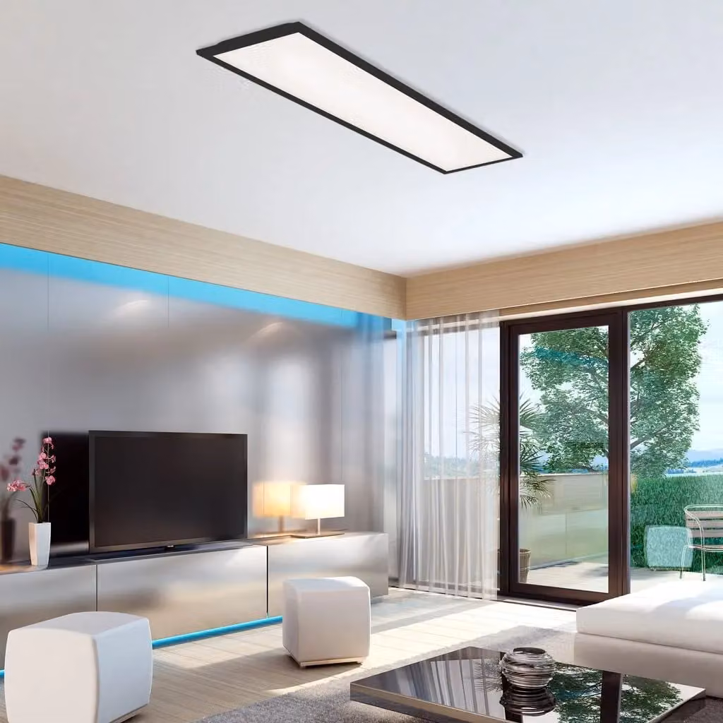 Briloner Black 24W CCT Dimmable Recessed LED Panel with Remote Control – 4