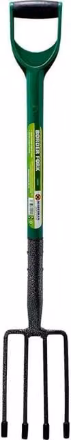 BARGAINS-GALORE Heavy Duty Carbon Steel Garden Border Digging Fork with Multicolour Handle – 1