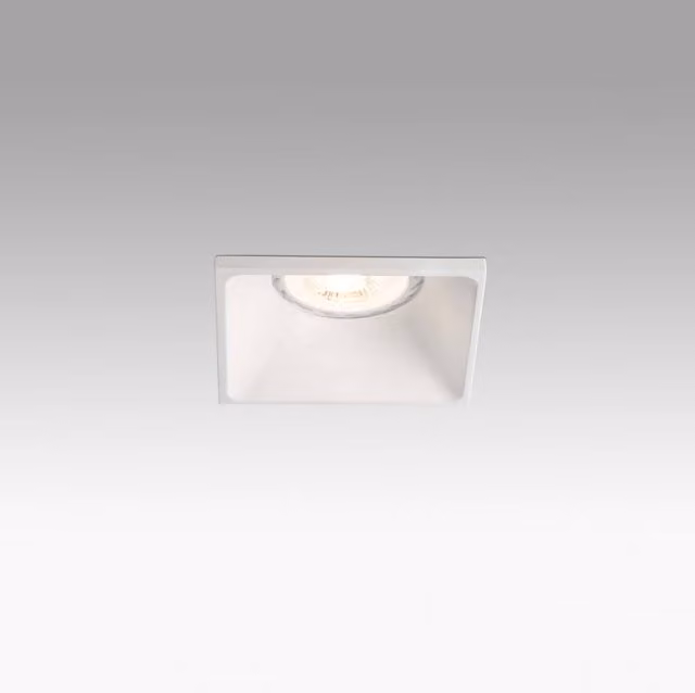 Netlighting Ne 1 Square Recessed Spotlight in White with GU10 Socket – 1