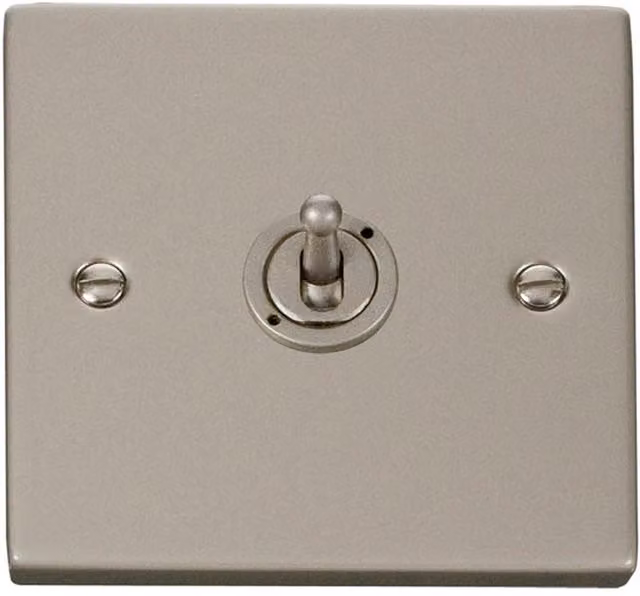 SE HOME Black Plastic Flush Plate Intermediate 10AX Toggle Light Switch