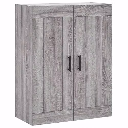 vidaXL Wall Mounted Cabinet in Grey, W/D/H: 69.5 x 34 x 90 cm – 1