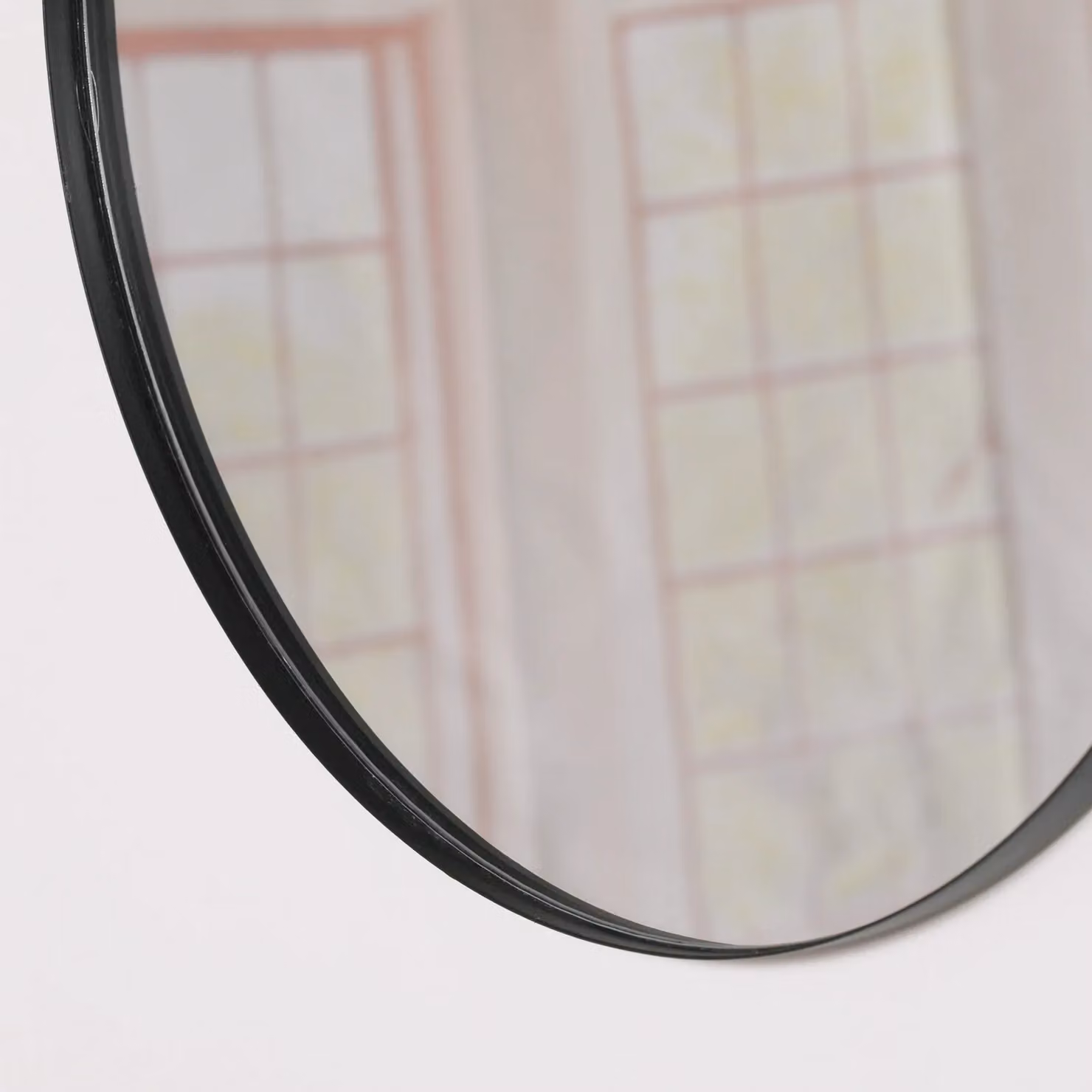 Glasstone Black Round Glass Wall Mirror, Diameter: 50 cm – 2