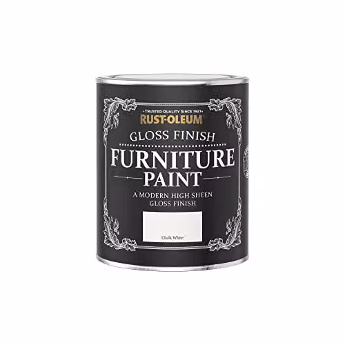 Rust-Oleum Gloss White Water-Based Furniture Paint, 0.75 l – 3
