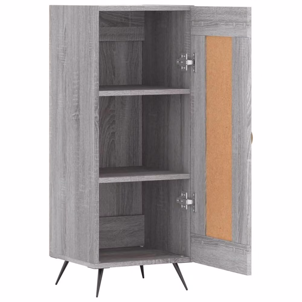 Berkfield Home Grey Sonoma Sideboard in Engineered Wood, W/D/H: 34.5 x 34.5 x 90 cm – 4