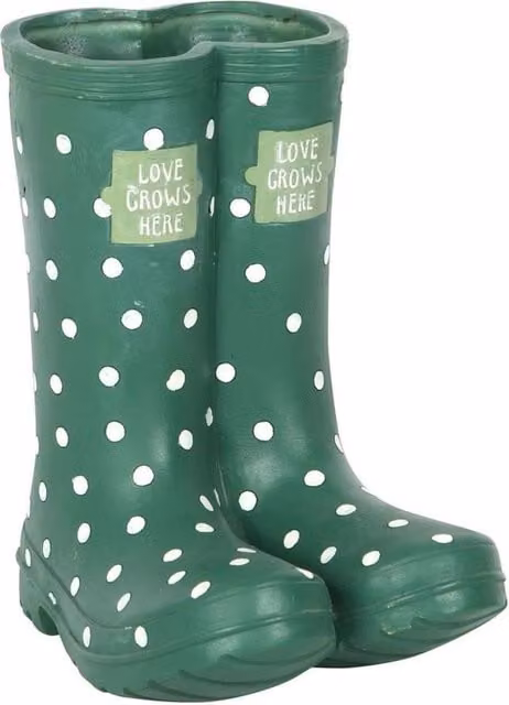 Something Different Wellington Boots Planter in Green