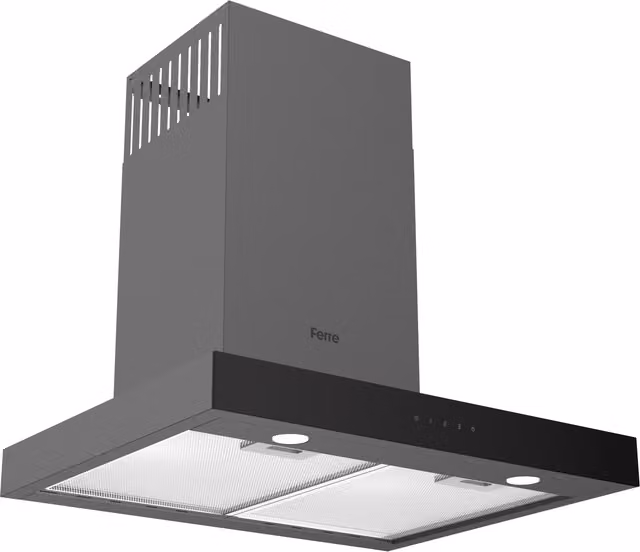 Ferre Black T Model Built-in Wall Cooker Hood, W: 60 cm