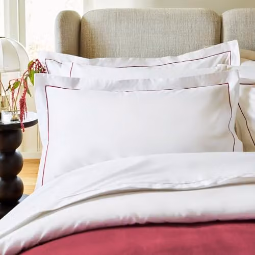 Christy Premium 500 Thread Count Mako Satin Cotton Duvet Cover and Pillowcase Set, Pink, W: 180 cm x D: 200 cm, Pillowcase: 50 x 75 cm – 2