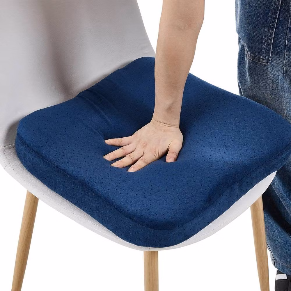 Kelvenix Blue Orthopaedic Memory Foam Seat Cushion, W: 100 cm x D: 100 cm – 2