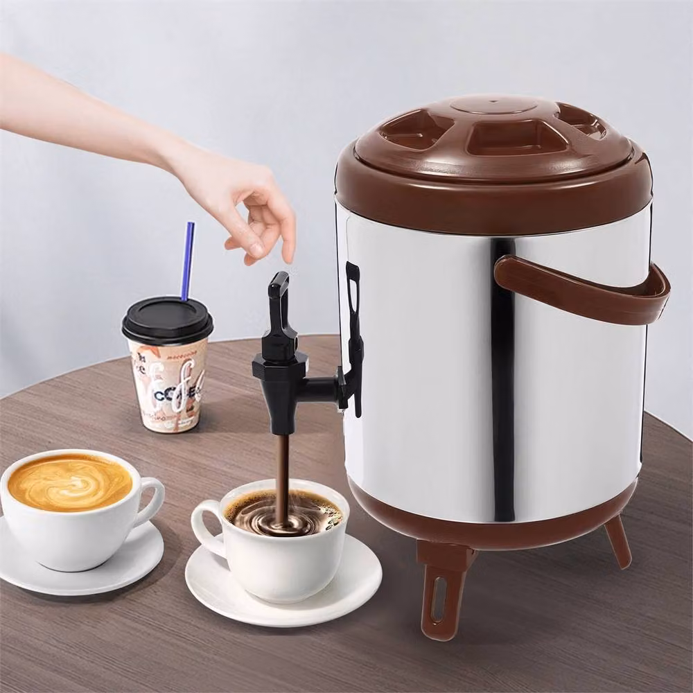 Nordara 6L Thermos Cold and Hot Beverage Dispenser in Brown – 5
