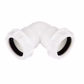 FloPlast Universal Compression Waste Bend 32mm 90 Degree White