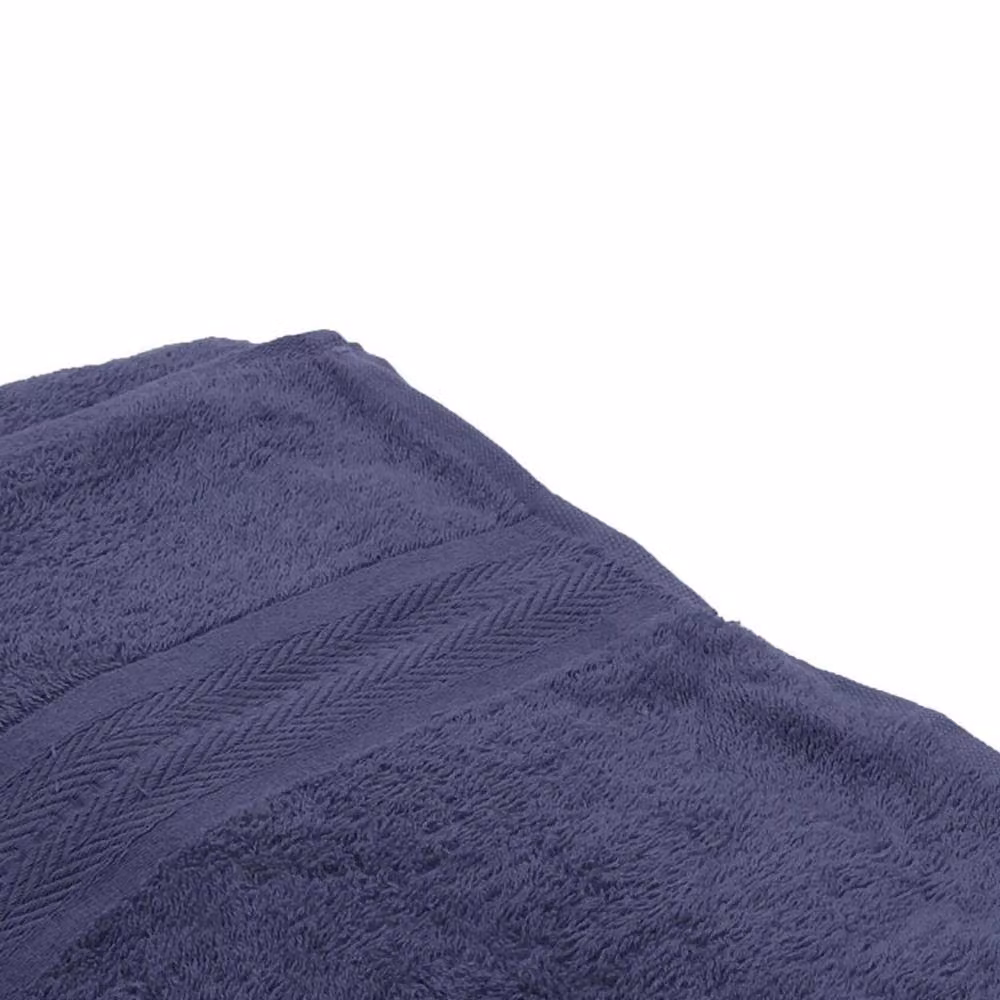 Jassz Plain Navy Blue Cotton Terry Beach Bath Sheet Towel, W: 100 cm, L: 180 cm, 350 GSM – 2