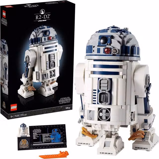 LEGO Star Wars R2-D2 75308 Building Set, White
