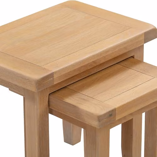 Seconique Windsor Nest of 2 Tables in Natural Oak – 5