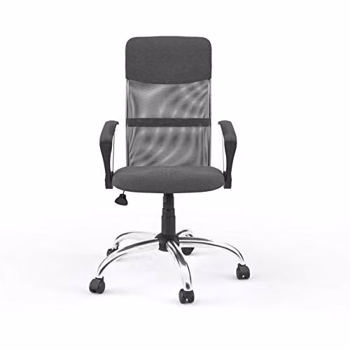 Alphason Orlando Grey Fabric Task Chair with Headrest and Weight Adjustment