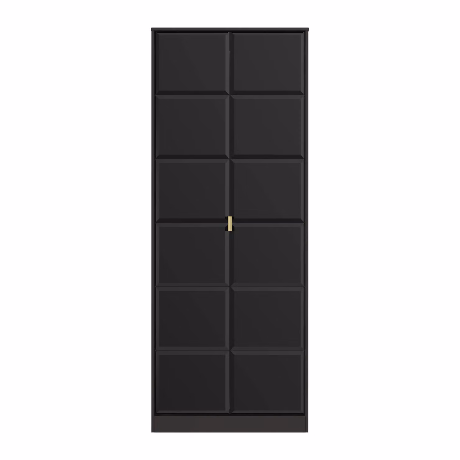 Ready Assembled 2 U Metro 2 Door Wardrobe in Matt True Black – 2