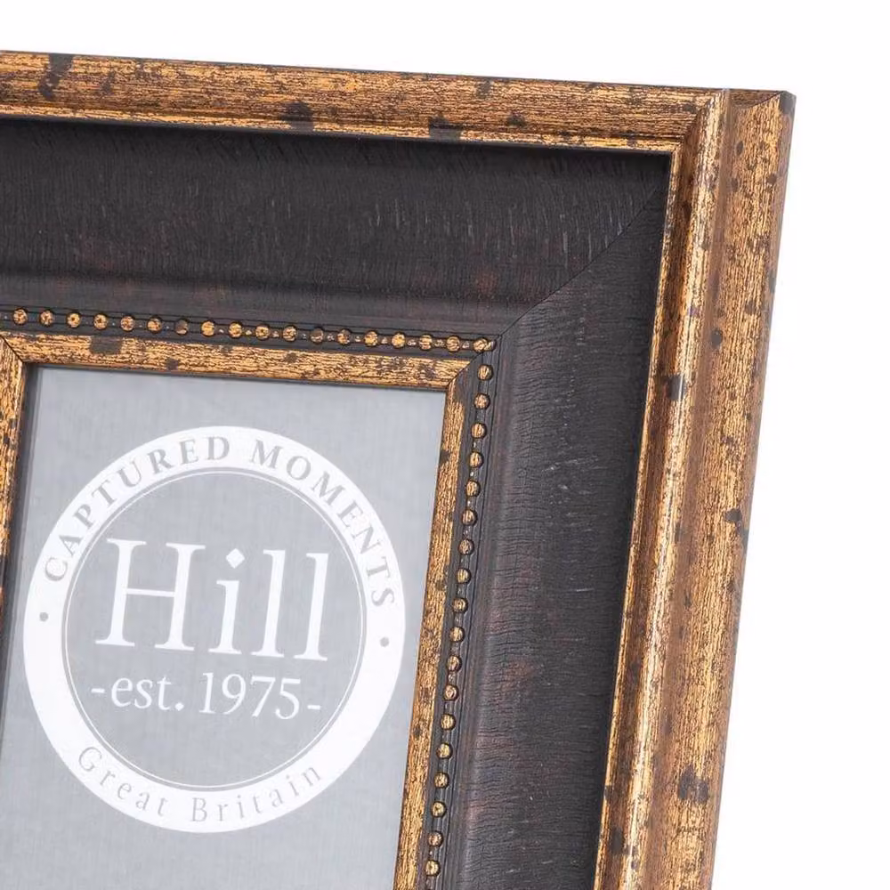 Hill Interiors Antique Black Beaded Single Wood Tabletop Photo Frame – 2