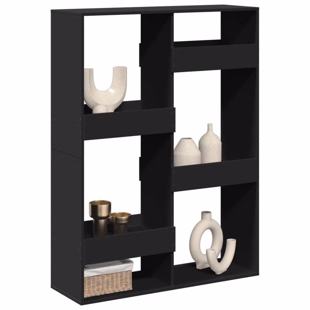 Berkfield Home Black MDF Room Divider, W/D/H: 100 x 33 x 135 cm – 3