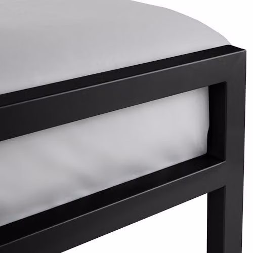 Julian Bowen Soto Modern Metal Bed in Black, W/D/H: 90 x 190 cm – 3
