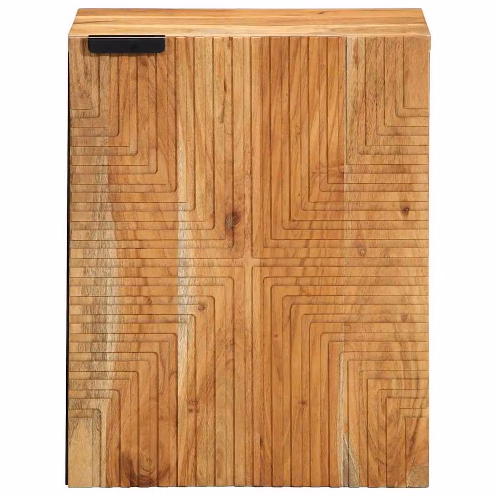 Berkfield Home Brown Acacia Wood Hanging Bathroom Cabinet W/D/H: 38 x 33.5 x 48 cm – 3