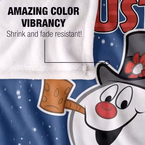 Warner Brothers Frosty The Snowman Soft Fleece Throw Blanket, Multicolour, W/D/H: 152 x 127 cm – 3
