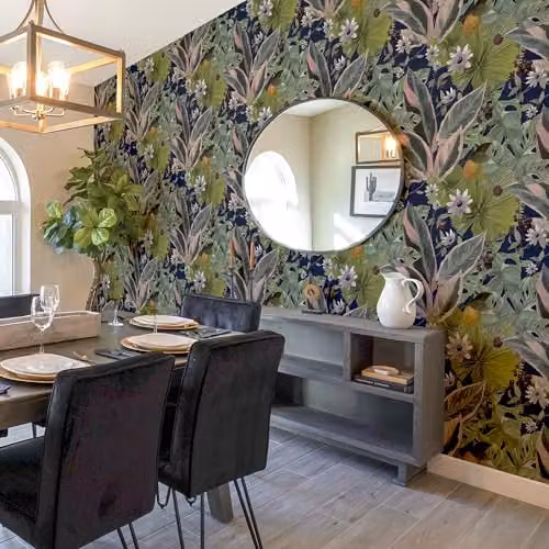 Arthouse Passion Flower Blue Botanical Floral Wallpaper – 3
