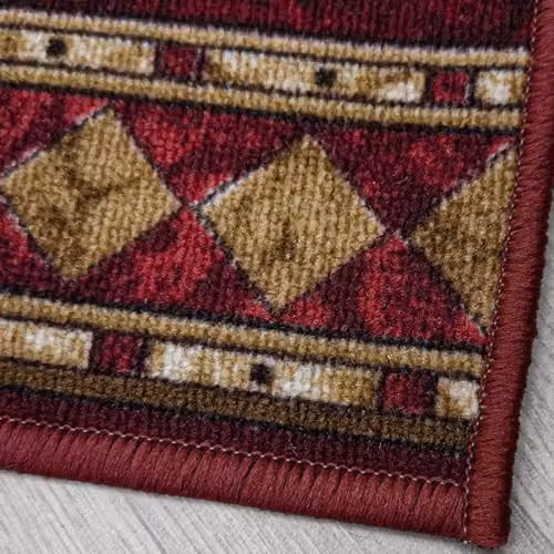 runrug Cheops Loop Pile Hallway Runner Rug in Red, W/D/H: 150 x 120 x 0.54 cm – 3