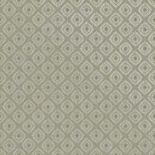 Holden Decor Indian Sunburst Oriental Geometric Pattern Wallpaper in Green