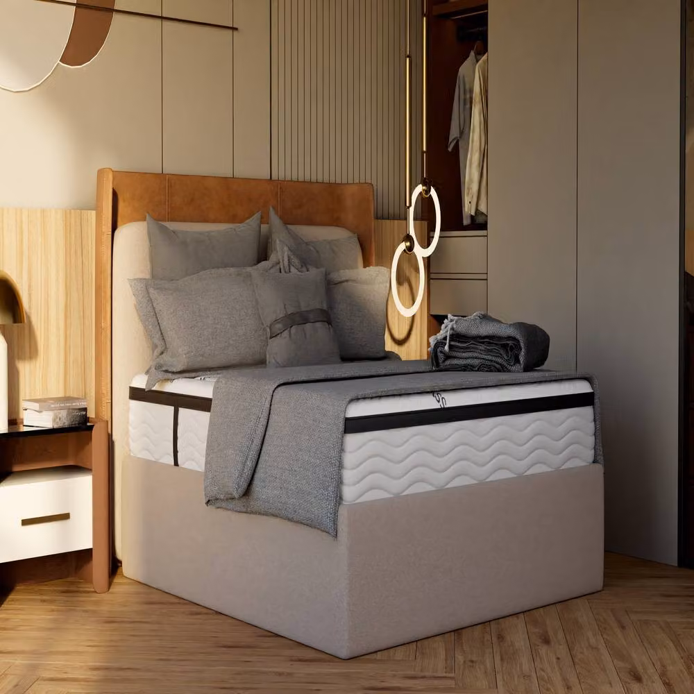 Prime Massage 3000 Hybrid Gel Pocket Mattress in White, W/D/H: 90 x 200 x 30.48 cm – 3
