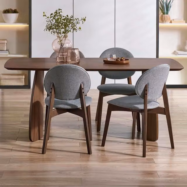 Julian Bowen Artemis Rectangular Walnut Dining Table in Brown