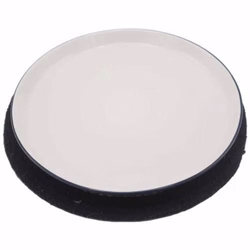 KDMD Round Jute and Cotton Place Mat with Black Border, Diameter: 30 cm