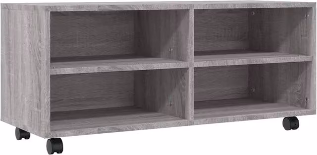 Berkfield Home Grey Sonoma TV Cabinet with Castors, W/D/H: 90 x 35 x 35 cm – 1