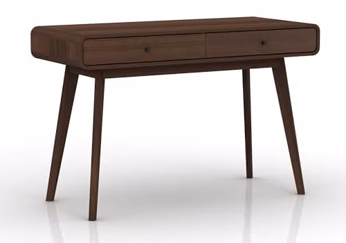 Dorel Home Furnishings Cassie Writing Desk in Walnut, W/D/H: 120 x 50 x 79 cm – 1