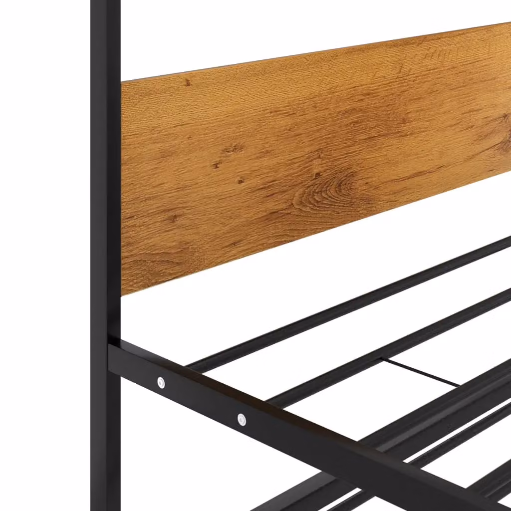 Berkfield Home Pull-out Bed Frame in Black Metal with Drawers, W/D/H: 90 x 200 cm – 4