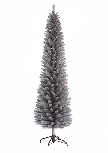 E-Stores Direct Grey and Black Modern Artificial Christmas Tree, Height: 240 cm – 2