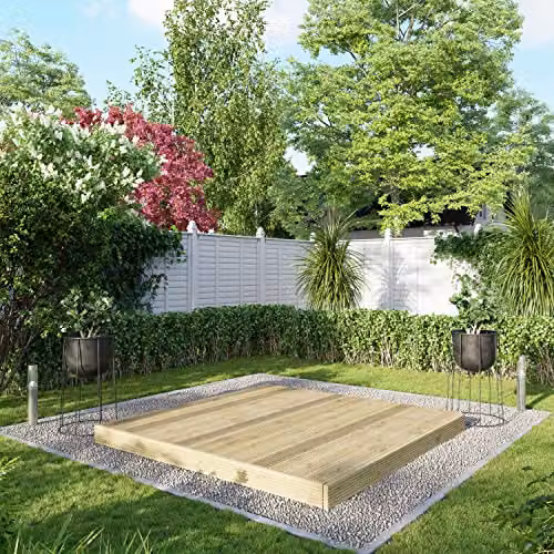 Powersheds Premium Wooden Decking Kit in Brown