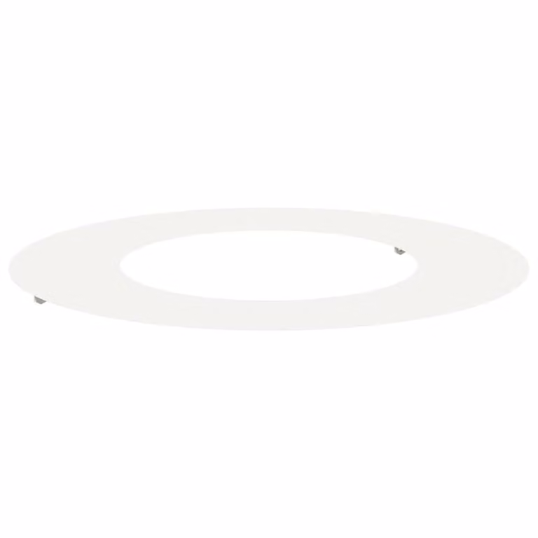 Berkfield Home Large Round White Ceramic Planter