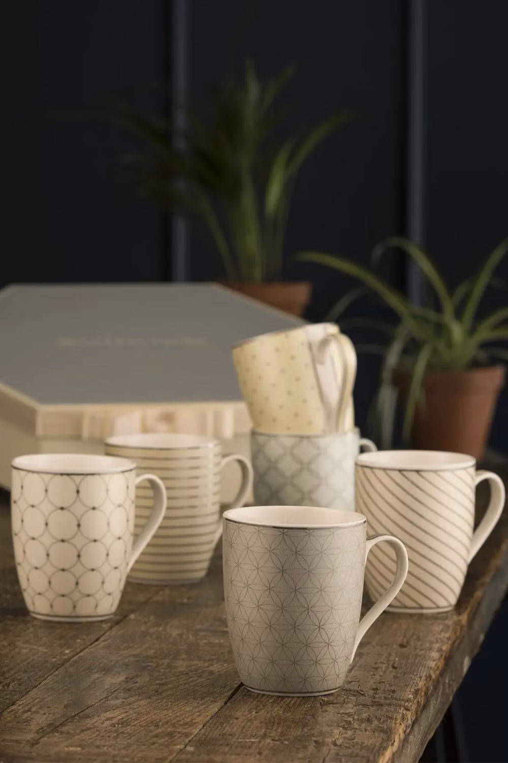Belleek Geometric Multicolour Set of 6 Mugs – 2