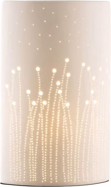 Belleek Living Meadow Ceramic Tabletop Luminaire in White, Height: 25.4 cm – 1