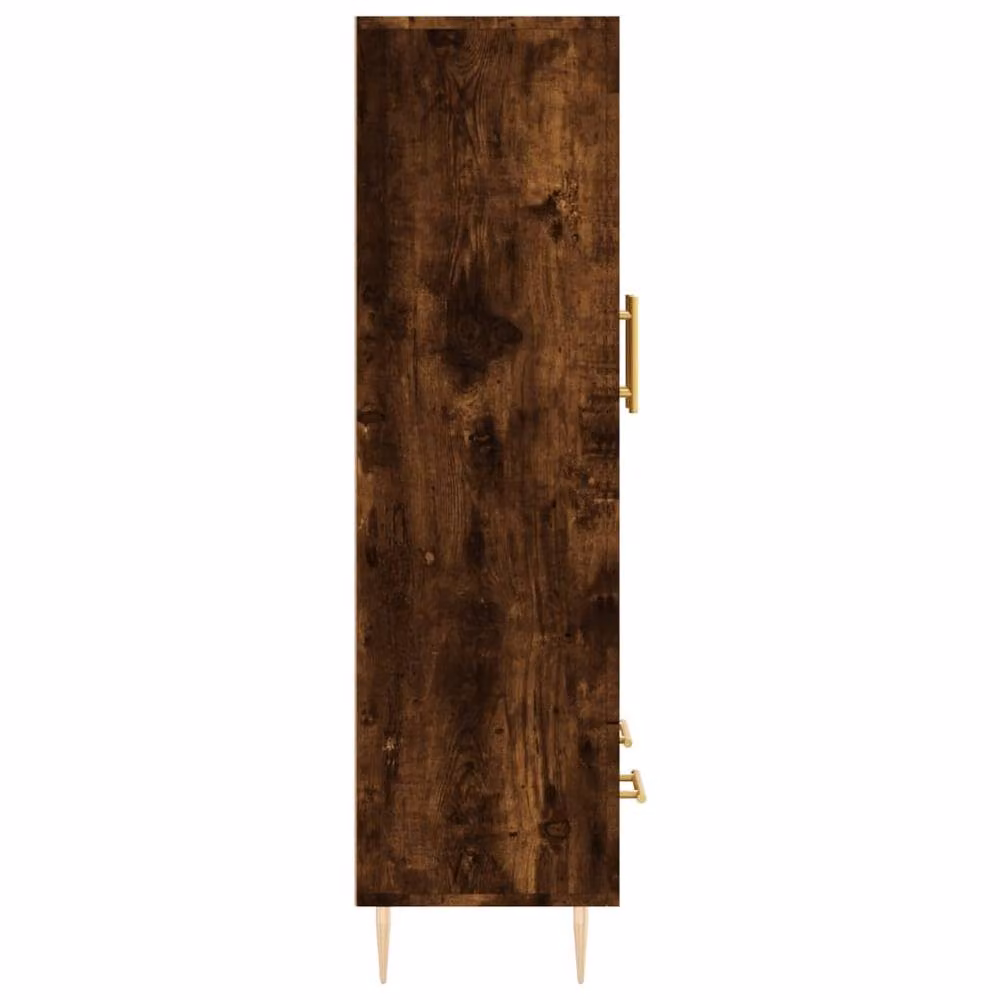 Berkfield Home Smoked Oak Highboard in Brown, W/D/H: 69.5 x 31 x 115 cm – 5